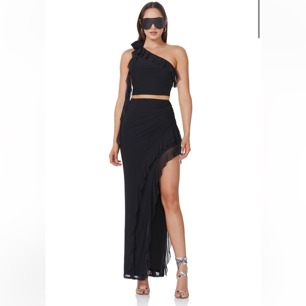 AFRM - Sal Maxi Skirt - Noir - New